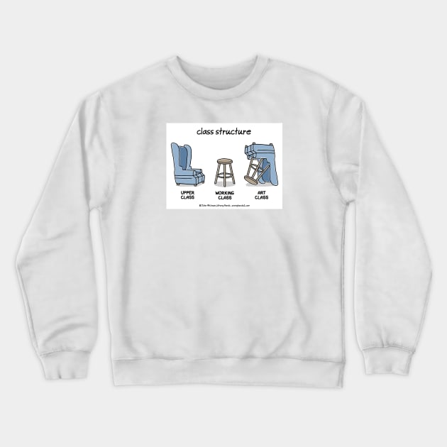 Class Structure Crewneck Sweatshirt by WrongHands